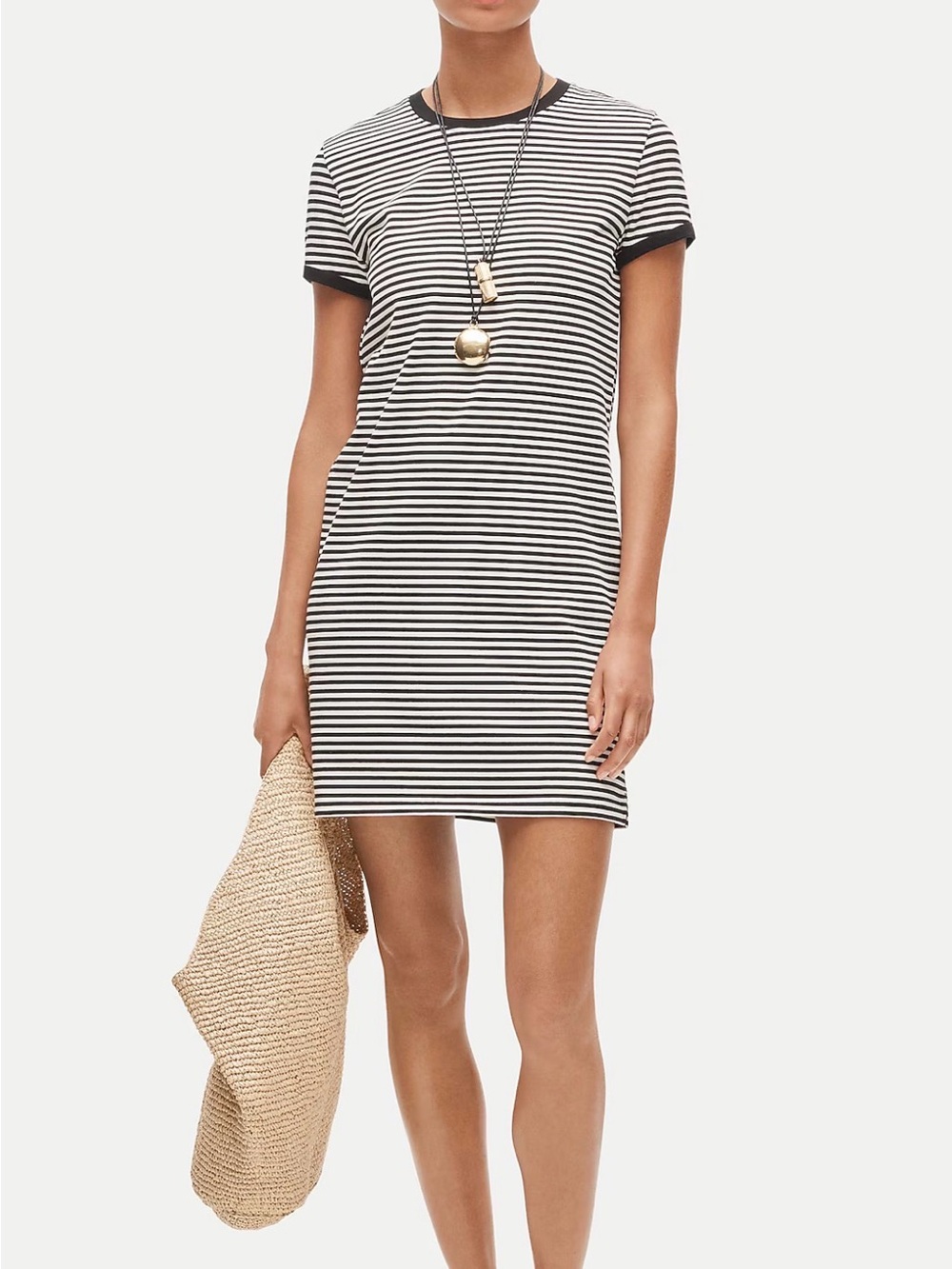 J. Crew Vintage jersey ringer T-shirt dress in stripe